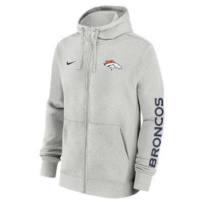Denver Broncos Club Men's Nike NFL Full-Zip Hoodie. Nike.com
